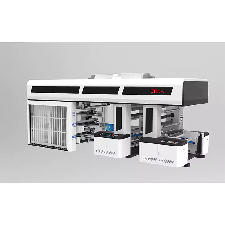 6 barvni servo pogon Tip zobnika Centralni boben Flekso tiskarski stroj Tip tulca