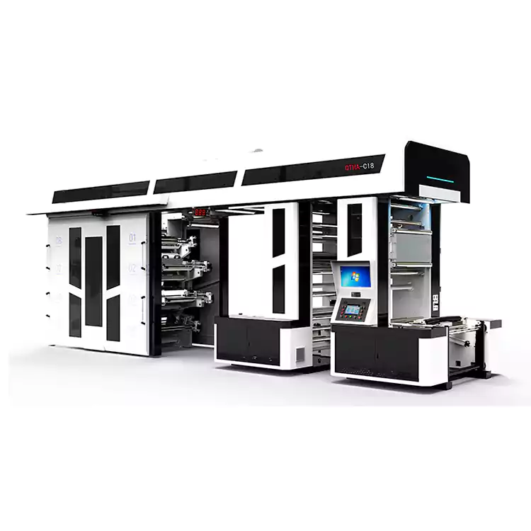 8-barvni fleksografski tiskarski stroji, prilagojeni za tiskanje nakupovalnih vrečk