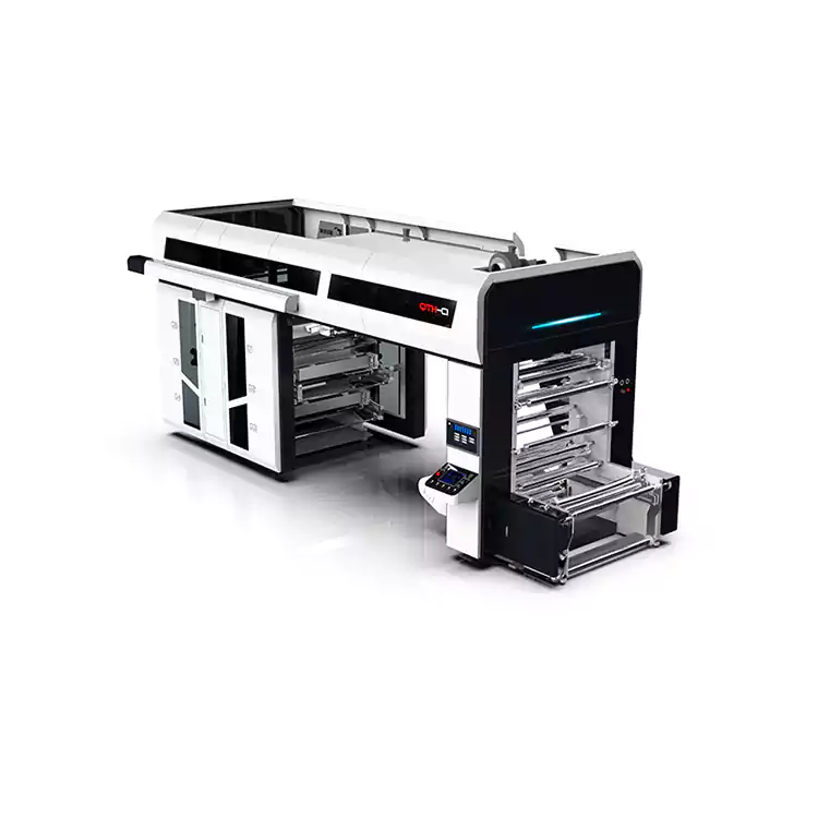 Fleksografski 6-barvni stroji za flekso tiskanje plastike s centralnim bobnom