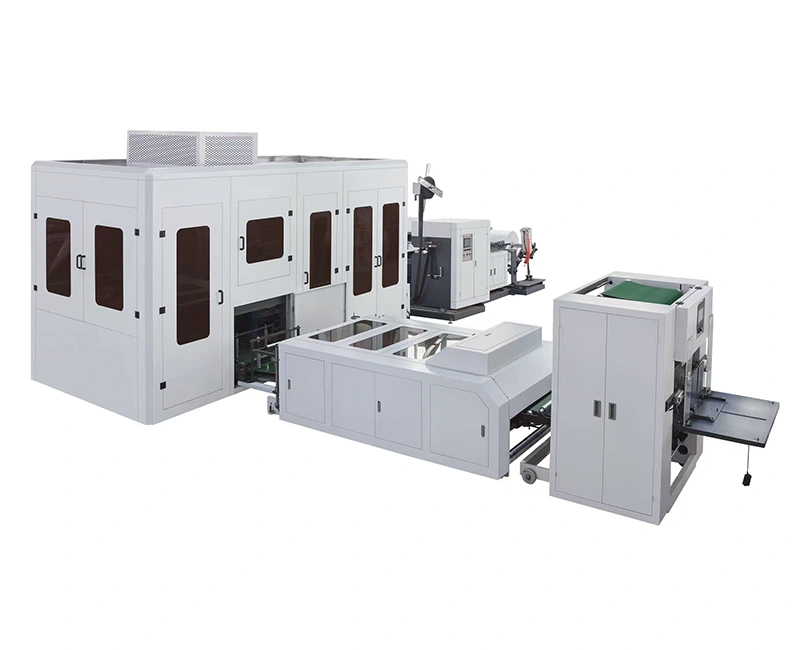 Ultrazvočni netkani D-Cut in stroj za izdelavo škatlastih vrečk